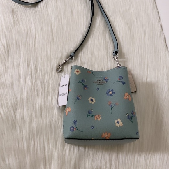 New💃Coach Mini Town Bucket Bag With Mystical Floral Print - Picture 5 of 9